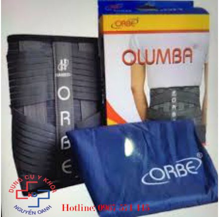 Đai hỗ trợ cố định thắt lưng cột sống thoát vị đĩa đệm Olumba của Orbe size S M L XL