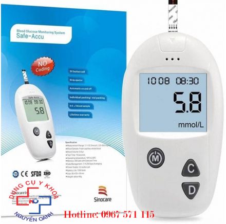 Máy đo đường huyết Safe-Acc